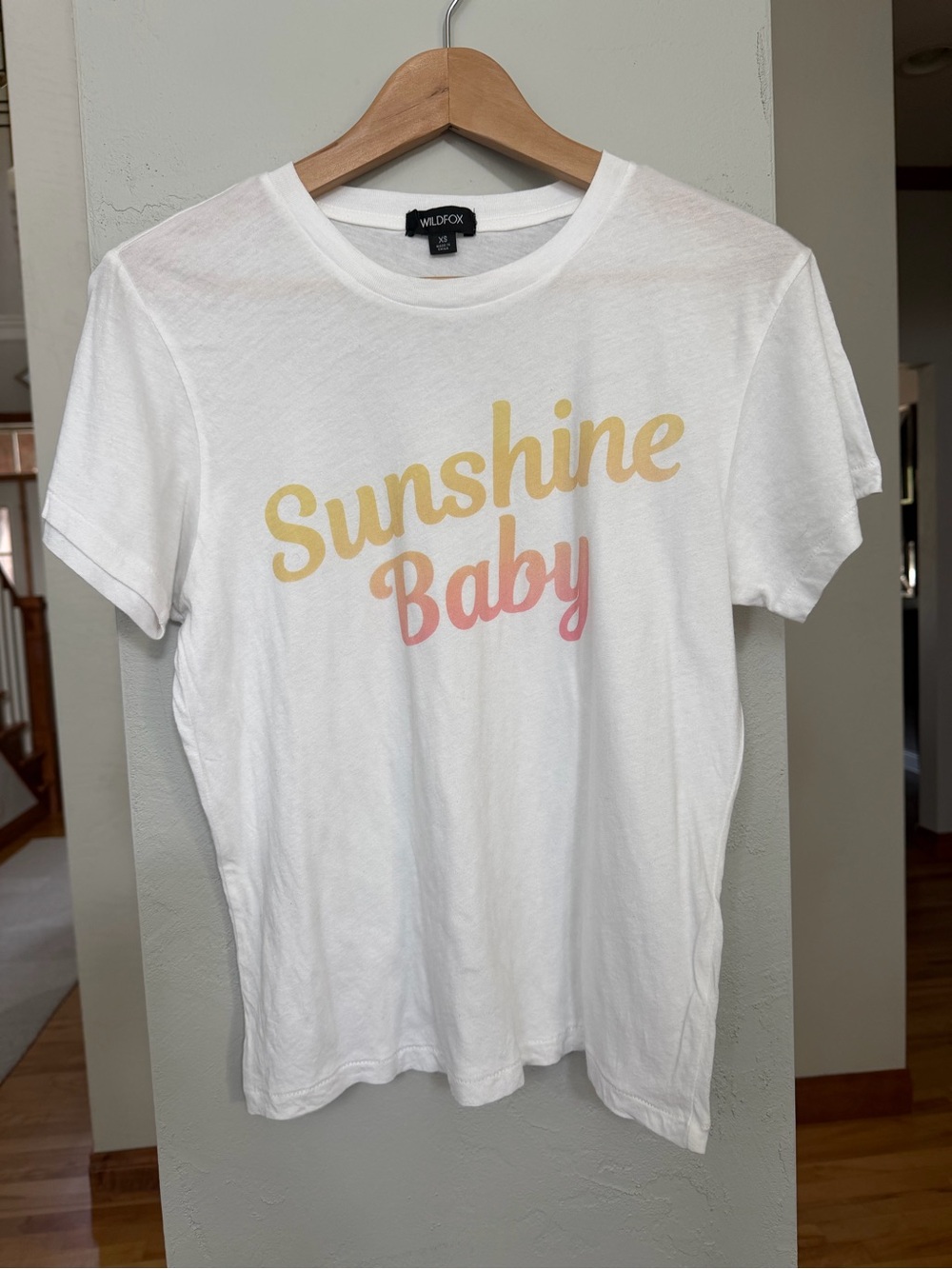 Wildfox Women’s "Sunshine Baby" White Tee